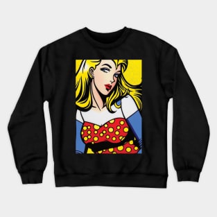 Pop Art Pin-up 1 Crewneck Sweatshirt